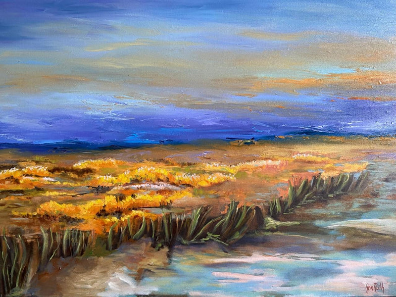 Ann Ruth Perez - Frontera silenciosa  / Òleo  sobre tela  - 60 x 80 cm
