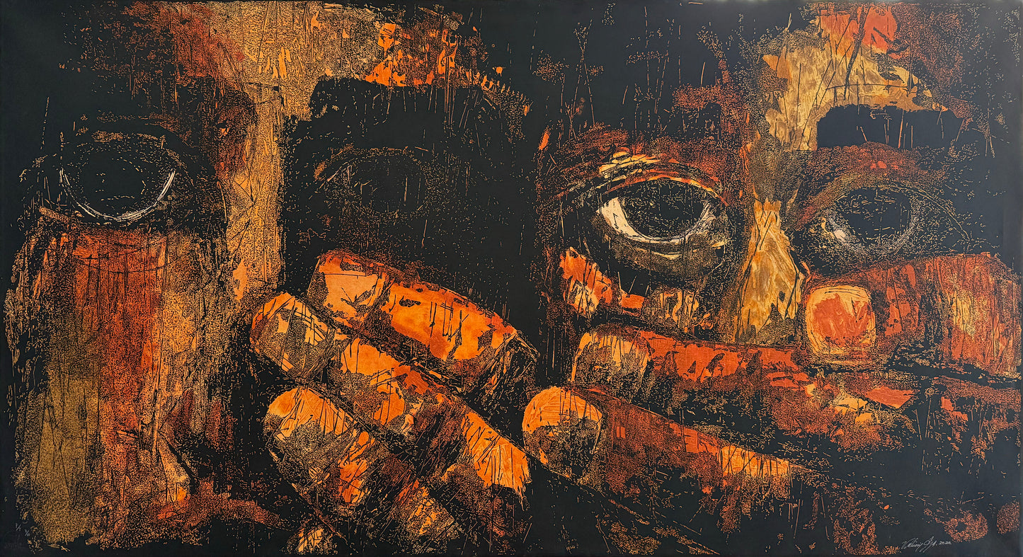 Vladimir Cora – ST 20 / Litografía sobre papel – 200 x 110 cm – PT 5