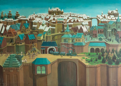 Hiran Lomeli – Sistema occidental / Óleo  sobre tela – 160 x 120 cm – 1/1