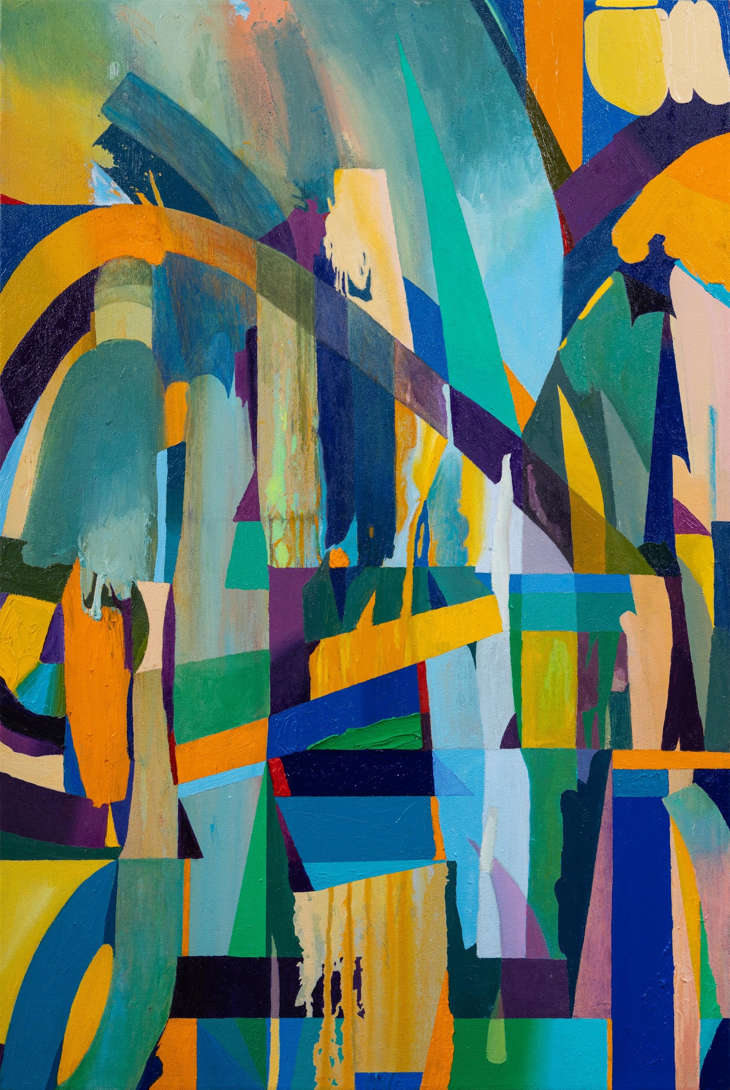 Salmon - Tomar la ruta / Óleo sobre tela - 90 x 60 cm