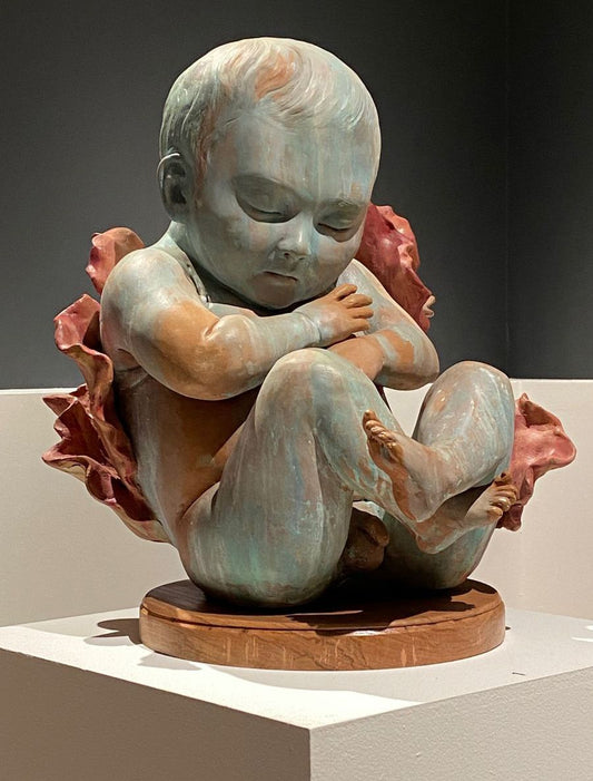 Karla Aguayo - Nacimiento / Ceramica policromada - 63 x 54 x 64 cm