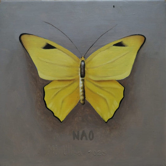 LOTE 047 / Moises Ulloa - Recuerdo II / Mixta sobre mosaico vintage histórico - 26 x 26 cm
