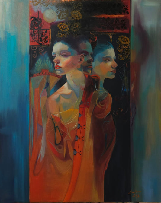 LOTE 025 / Anastasia Sergeevna - Prisionera del 4to campo / Óleo sobre tela - 100 x 80 cm