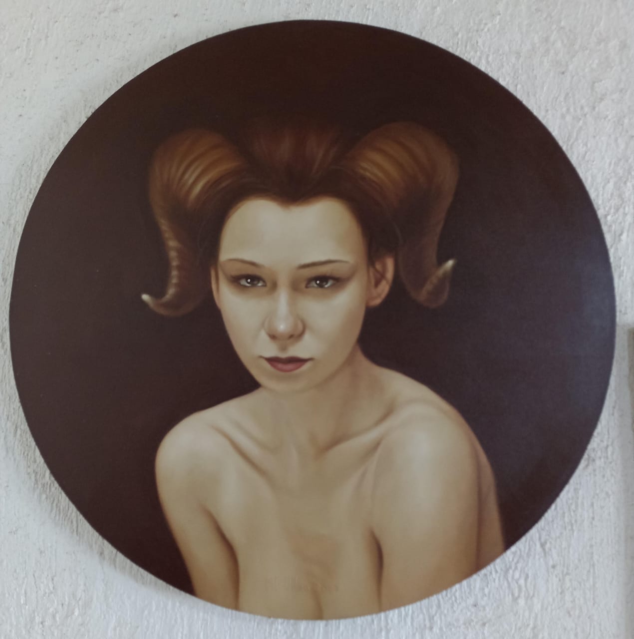 LOTE 037 / Moises Ulloa - Reyna / Óleo sobre tela - 80 cm