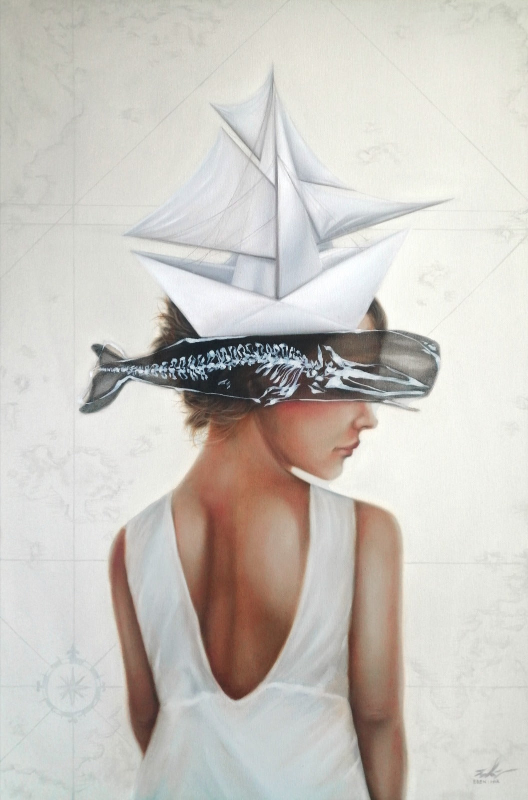 LOTE 014 / Eden Mir - Memento / Óleo sobre tela - 90 x 70 cm