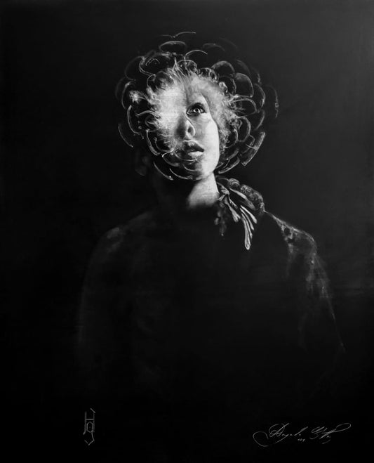 24 / Angelo Gutiérrez - Absolución / Mixta sobre madera - 100 x 80 cm