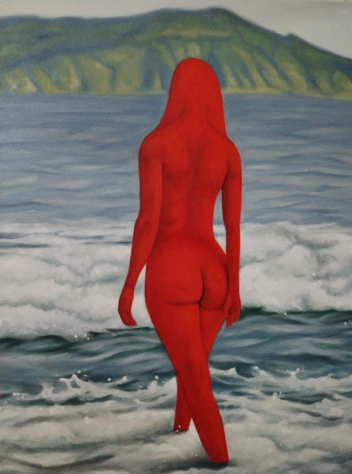 Lote 11: Moises Ulloa - Sin título / Óleo sobre tela - 70 x 50 cm