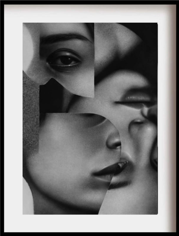 Paulina Goca - Tras la puerta / Carboncillo sobre papel - 70 x 100 cm