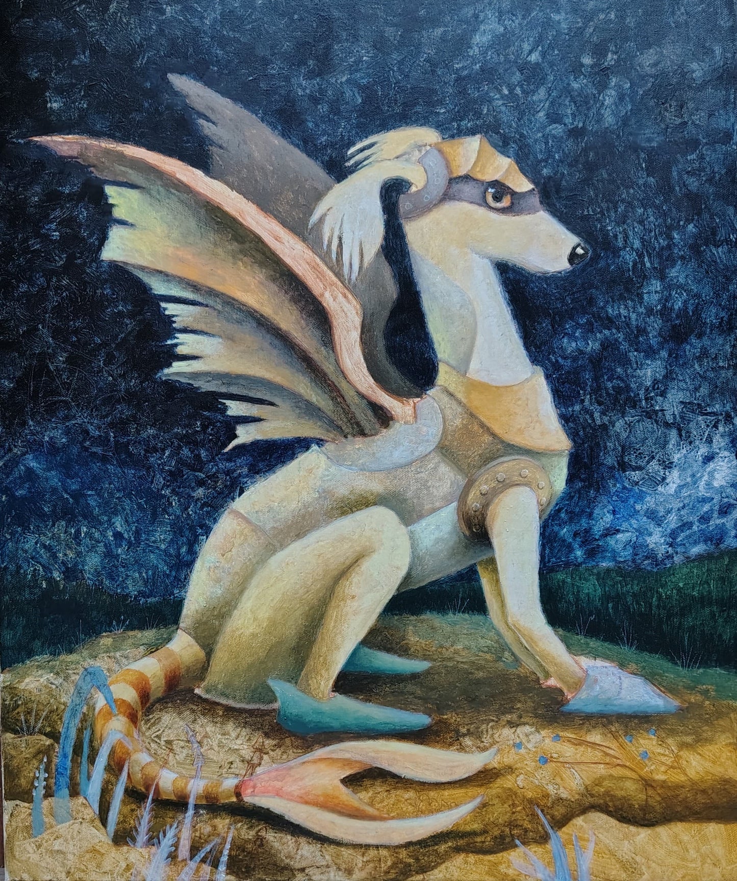 Rocio Coffeen – Rex / Mixta sobre tela – 50 x 60 cm – 1/1