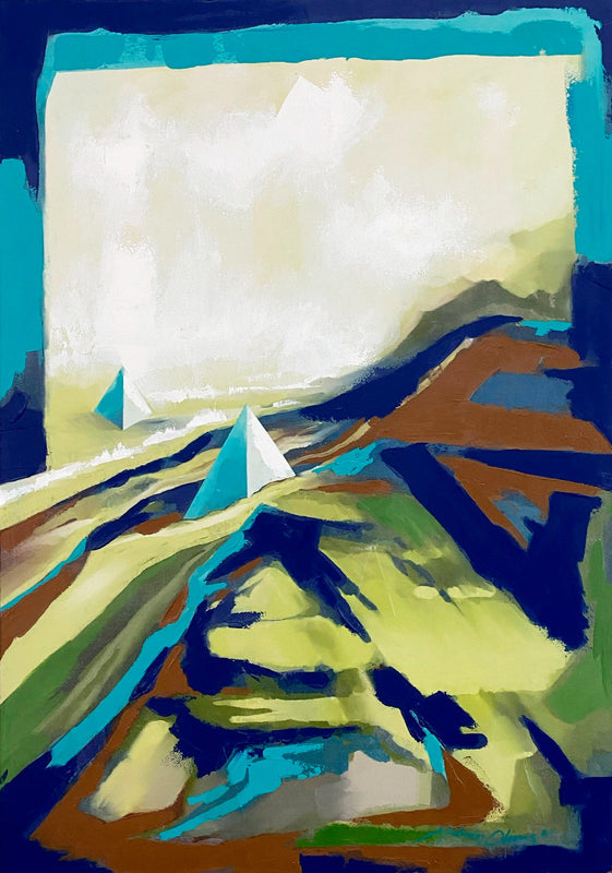 Adrian Olivos  - Portales 01 / Mixta  sobre lienzo  - 100 x 70 cm