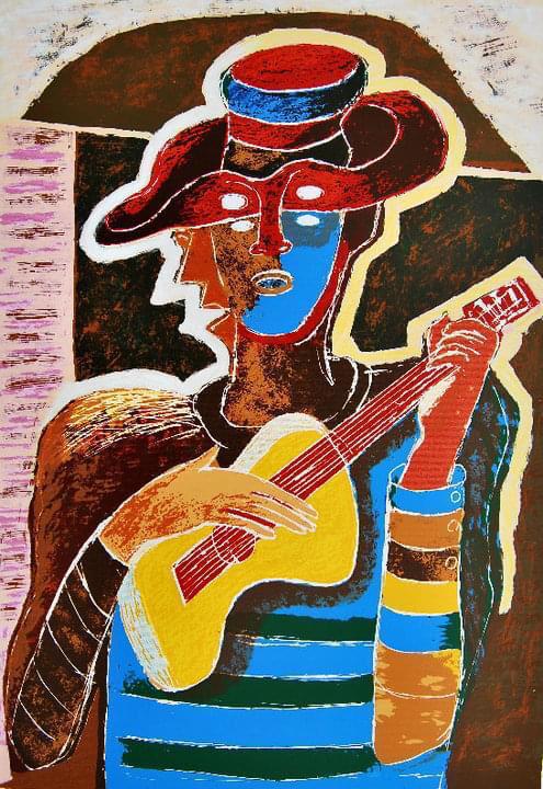 Gabriel Mariscal - Cancionero / Serigrafía sobre papel - 50 x 70 cm