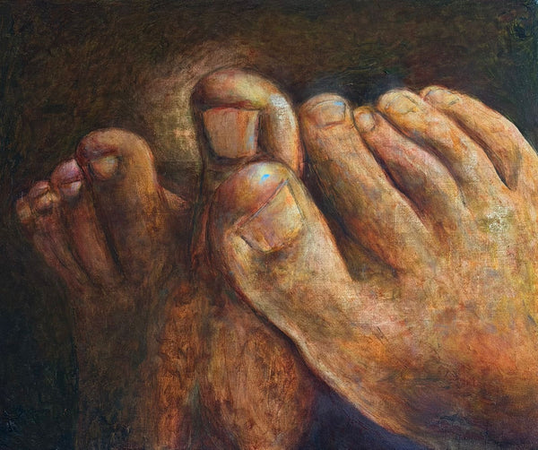 Axll Espinoza - Juegos No. 4 / Óleo  sobre tela - 50 x 40 cm