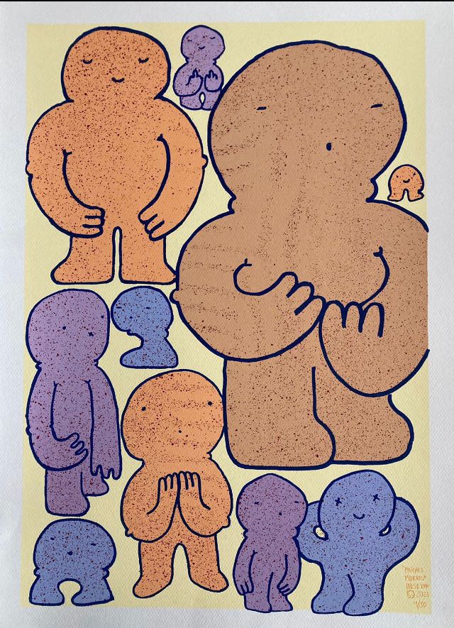 Pulse UNF - Pinches morros / Serigrafía sobre papel - 50 x 70 cm