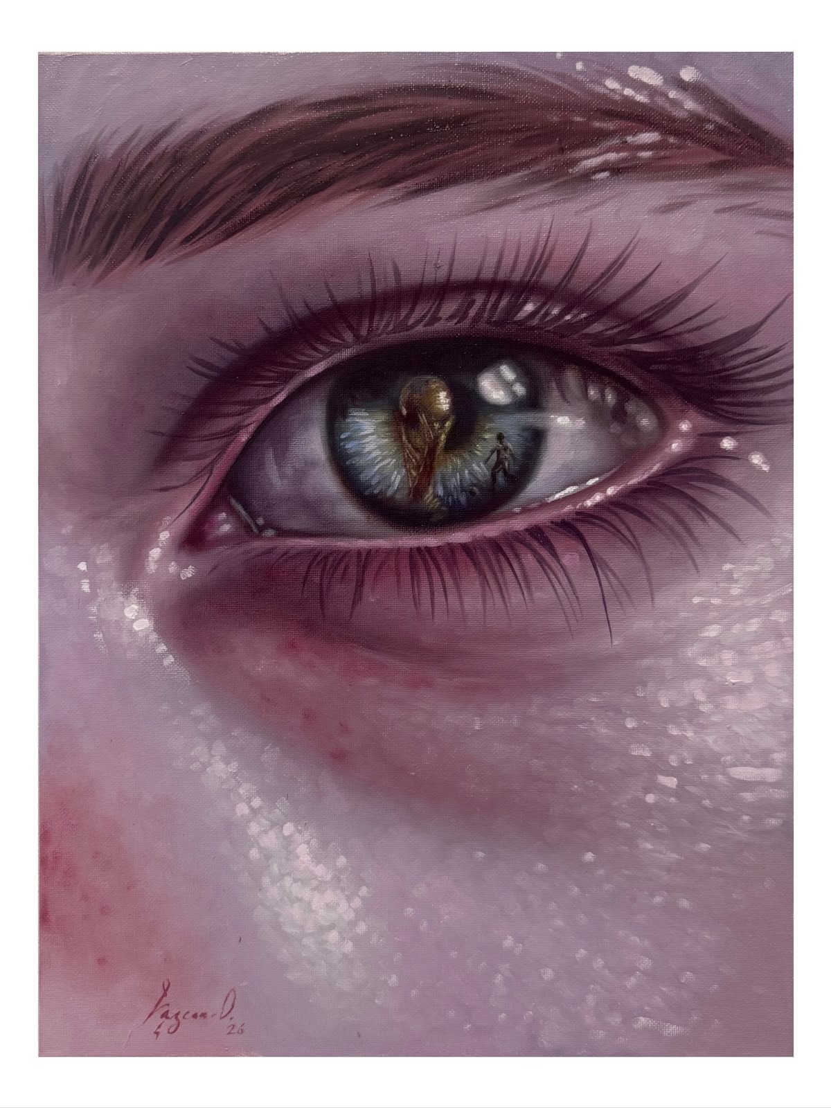 Rosario Lazcano – Visualizando el triunfo / Óleo sobre Tela – 30 x 40 cm – 46023