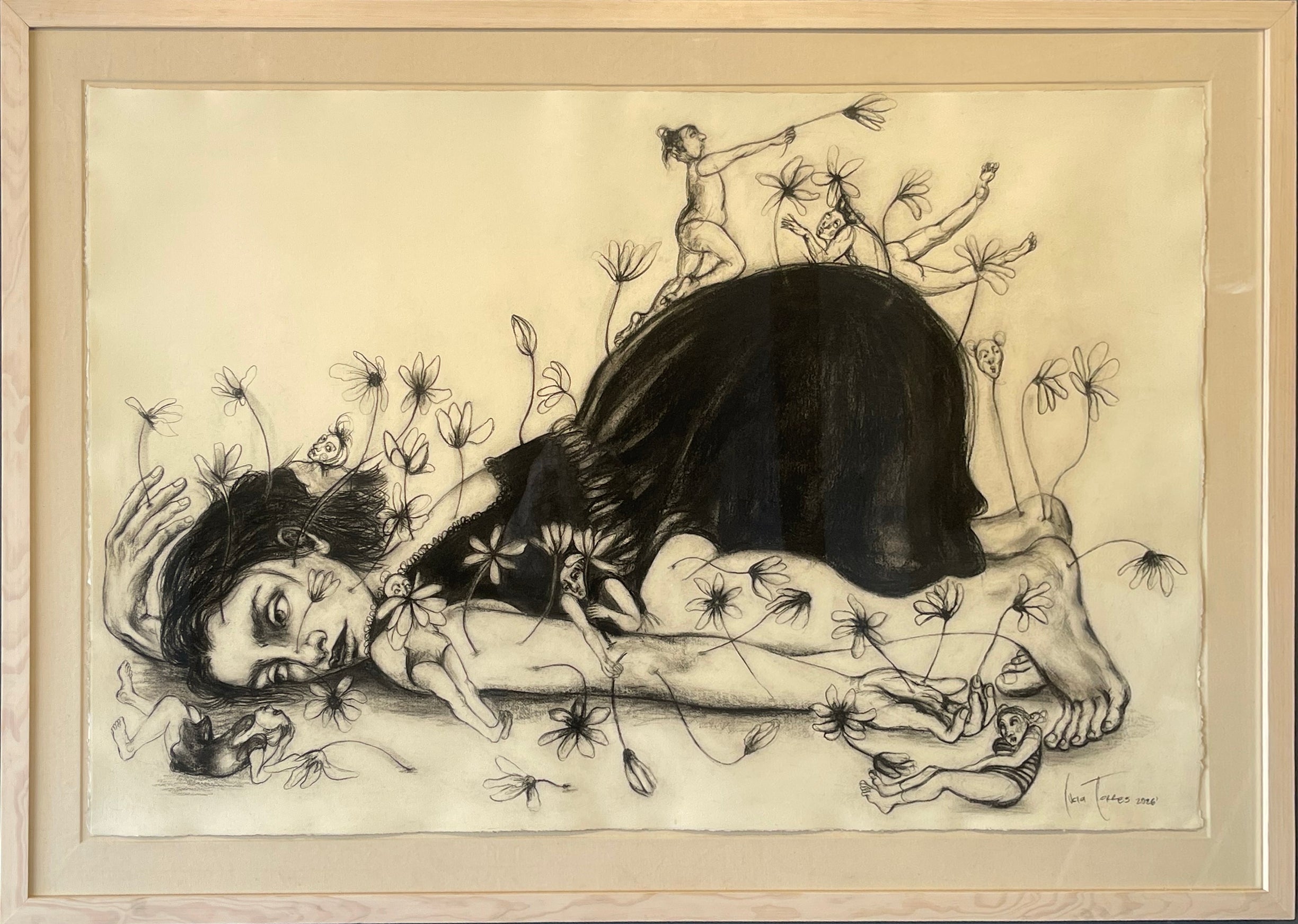 Lucia Torres – Composta / Carbon  sobre papel – 120 x 80 cm – 1/1