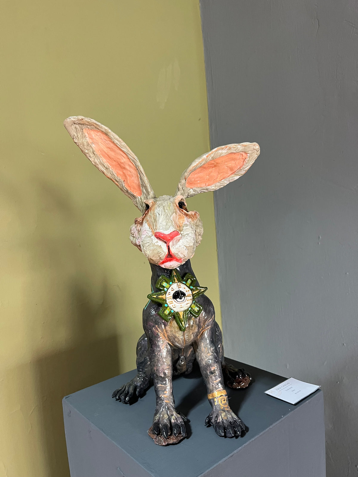 Sofia Casillas – Tonaltochtli (El Conejo del Tiempo Sagrado) / mixta sobre - – 48 x 40 cm