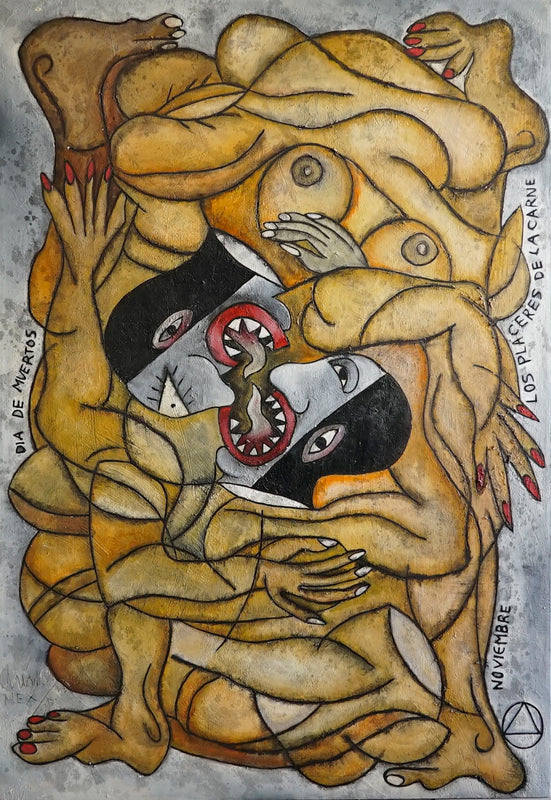 Javier Arevalo – Los placeres de la carne  / Óleo  sobre tela – 130 x 170 cm – 1/1