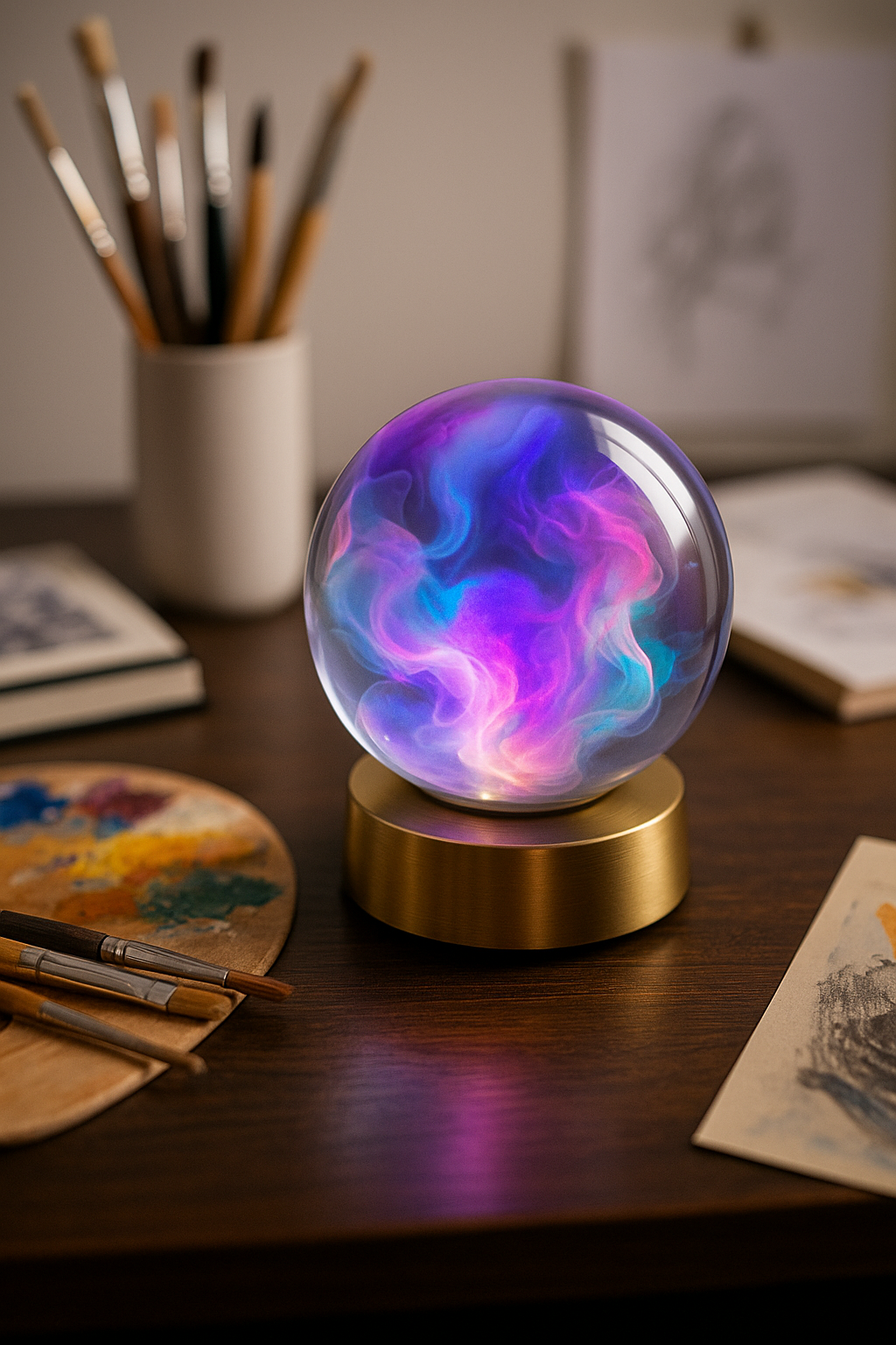 🪩 Esfera 3D Holográfica Estándar – Plug & Play