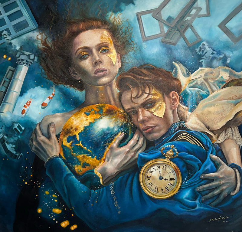 Paula Toledo – EL CAMBIO / Óleo  sobre Lienzo – 150 x 150 cm – 1/1
