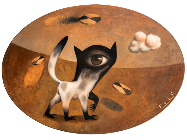 FoLé Fonseca  – Júpiter y sus amigos / Óleo sobre tela – 70 x 50 cm – 1/1