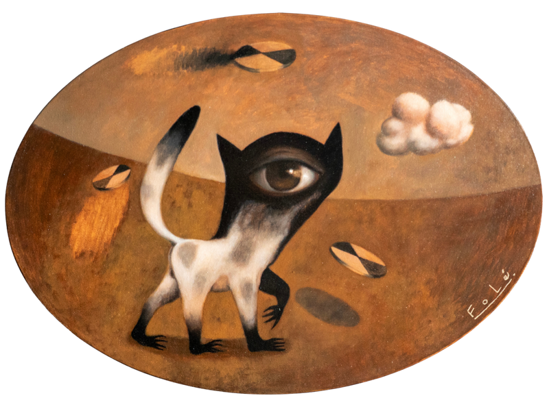 FoLé Fonseca  – Júpiter y sus amigos / Óleo sobre tela – 70 x 50 cm – 1/1