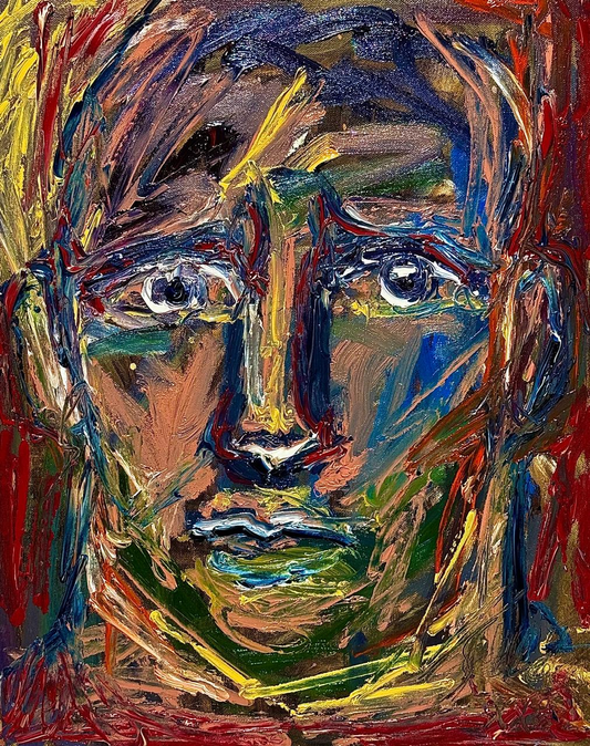 Juan de la Cruz - La piedad  / Tinta sobre papel - 40 x 42 cm