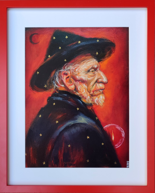 Antonio Fajama - Señor fuego / Óleo sobre papel - 30 x 40 cm