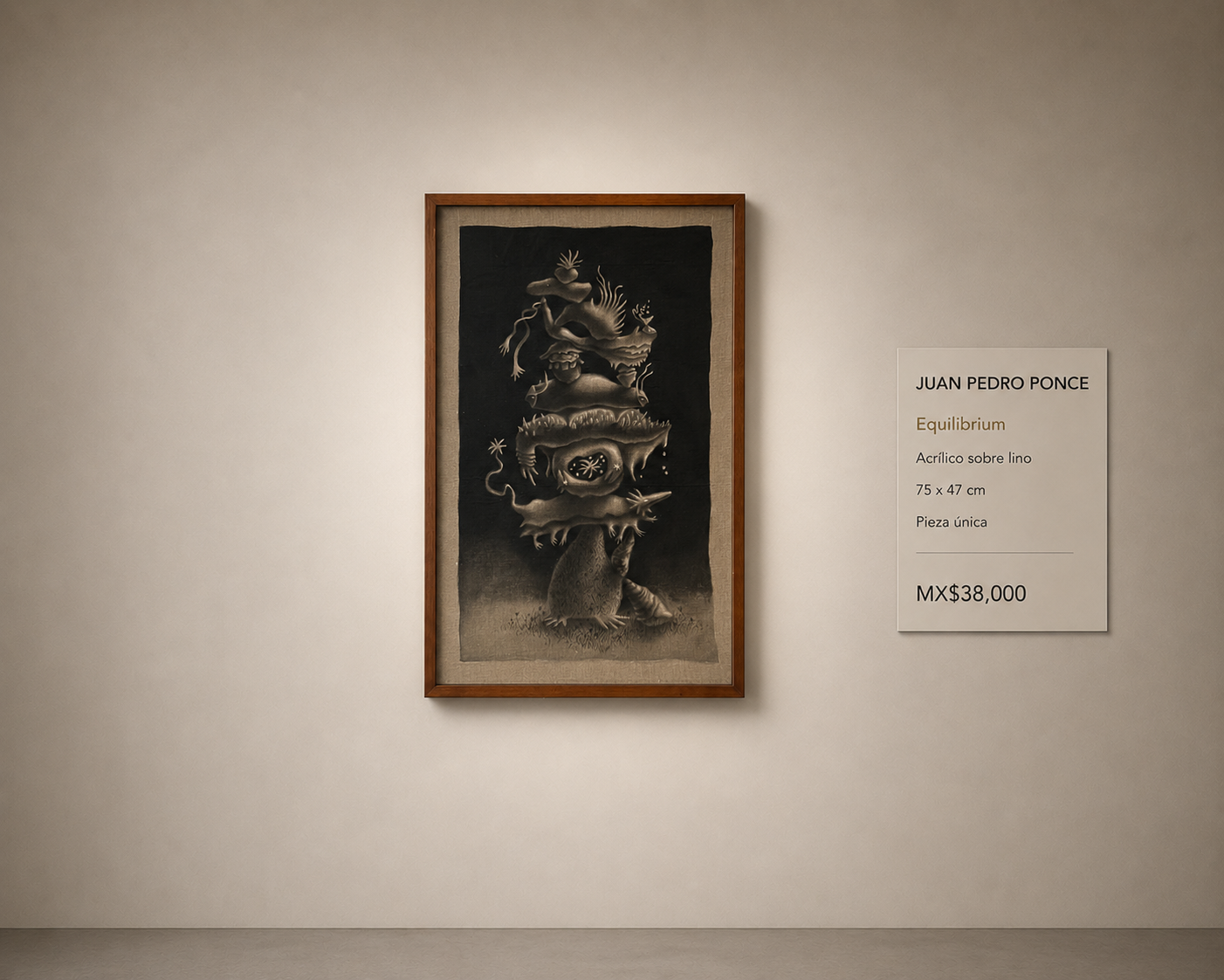 Juan Pedro Ponce – Equilibrium / Acrílico sobre lino – 47 x 75 cm – 1/1