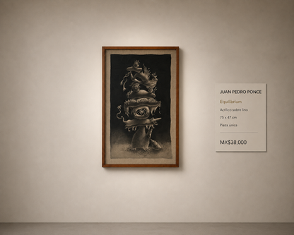 Juan Pedro Ponce – Equilibrium / Acrílico sobre lino – 47 x 75 cm – 1/1