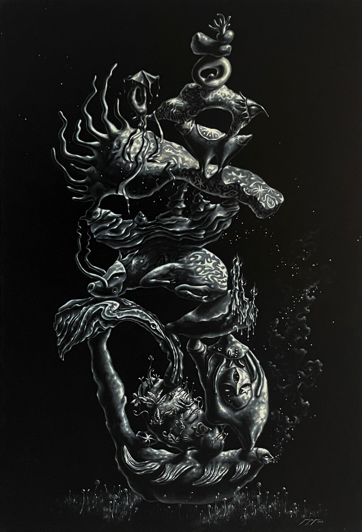 Juan Pedro Ponce – ST  / Óleo sobre lienzo – 35 x 130 cm – 1/1