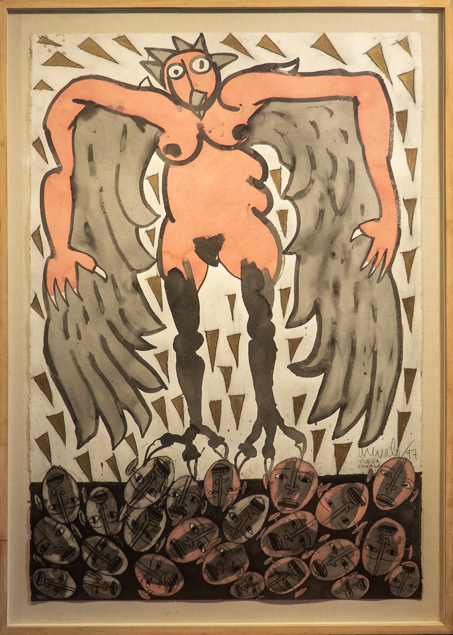 Javier Arevalo – La tumba Hombres / acuarela sobre papel – 100 x 150 cm – 1/1