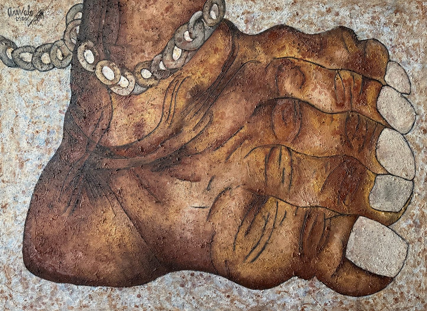 Javier Arévalo – Pata / Óleo  sobre tela – 170 x 125 cm – 1/1