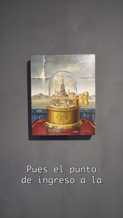 José Parra – Ciudad del domo / Óleo sobre tela – 28 x 35 cm – 1/1