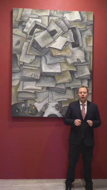 Esteban Arévalo – Autorretrato Esteban / Óleo sobre tela – 150 x 200 cm – 1/1
