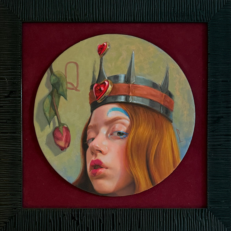 Daniel Lemal  – Reina roja / Óleo  sobre Lienzo – 30 x 30 cm – 1/1